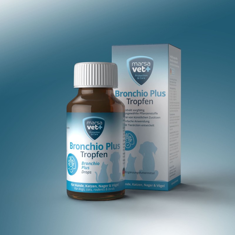 Marsavet Bronchio Plus Drops – Respiratory Support – product close-up