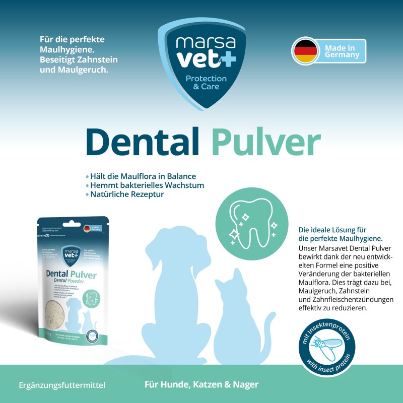 Marsavet Dental Powder – Natural Dental Care 125 g – label