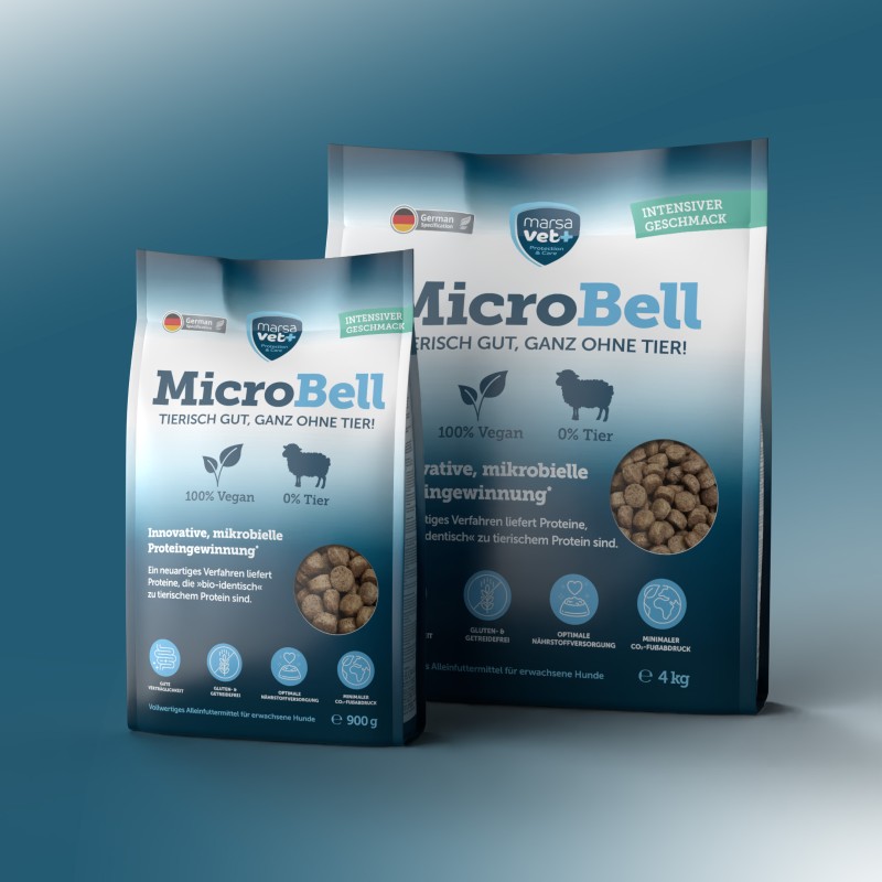 Marsavet MicroBell – Vegan Dog Food 4 kg – product close-up