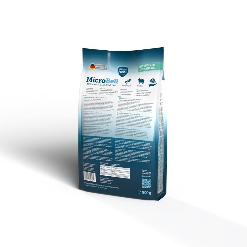 Marsavet MicroBell – Vegan Dog Food 900 g – back view