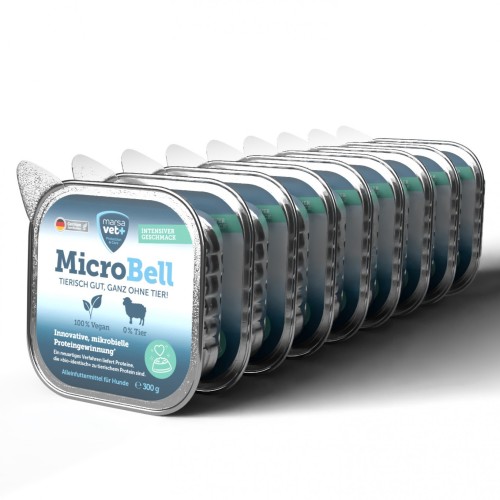 Marsavet Vegan Wet Food for Dogs MicroBell with Microbial Protein – 9 * 300 g