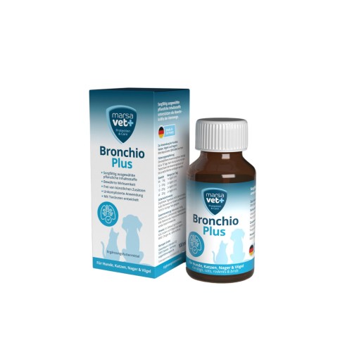 Titeann Marsavet Bronchio Plus 100 ml do Mhadraí agus Cait